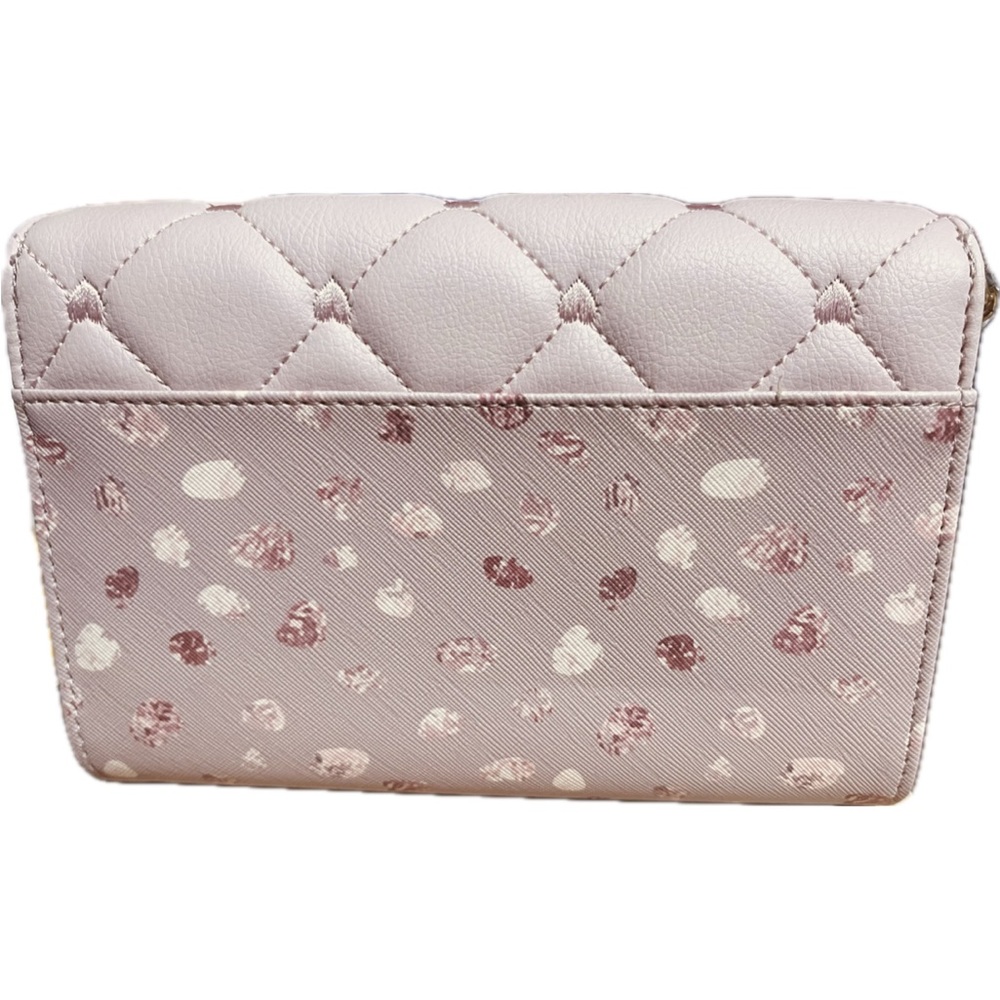 BETSEY JOHNSON Wallet On Chain with Matching Pouch Pink Multi NWT - Picture 3 of 4
